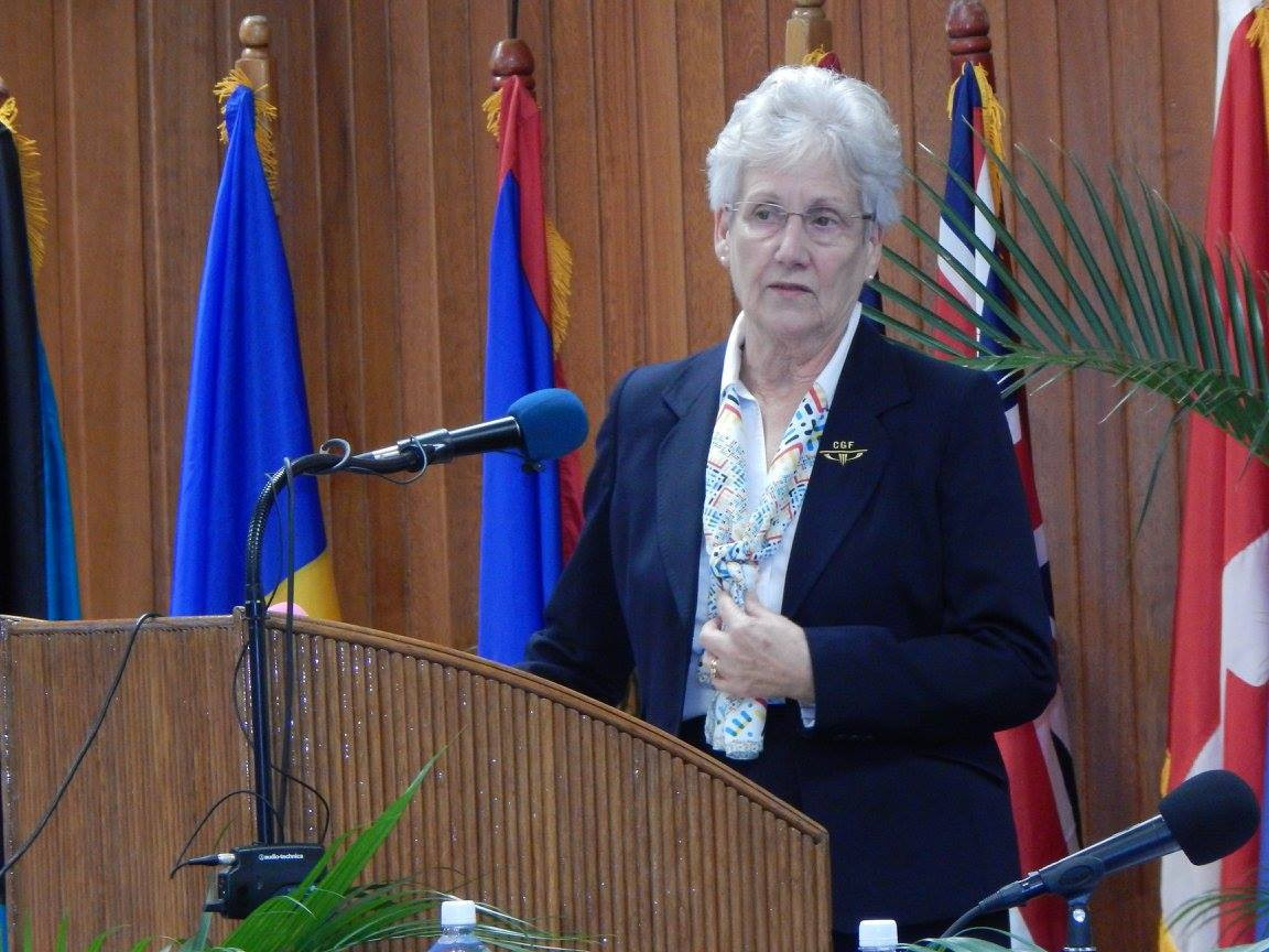 Commonwealth Games Federation President Louise Martin was pleased with the meeting of the Americas ©GOC