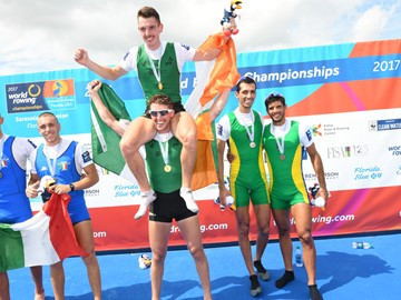 Double gold for Ireland - and Cork - at World Rowing Championships