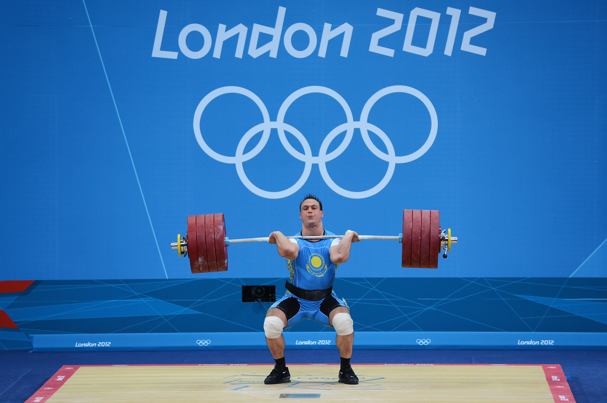 Ilya Ilyin - seen as a national hero in Kazakhstan, despite having to return his Olympic gold medals ©Getty Images