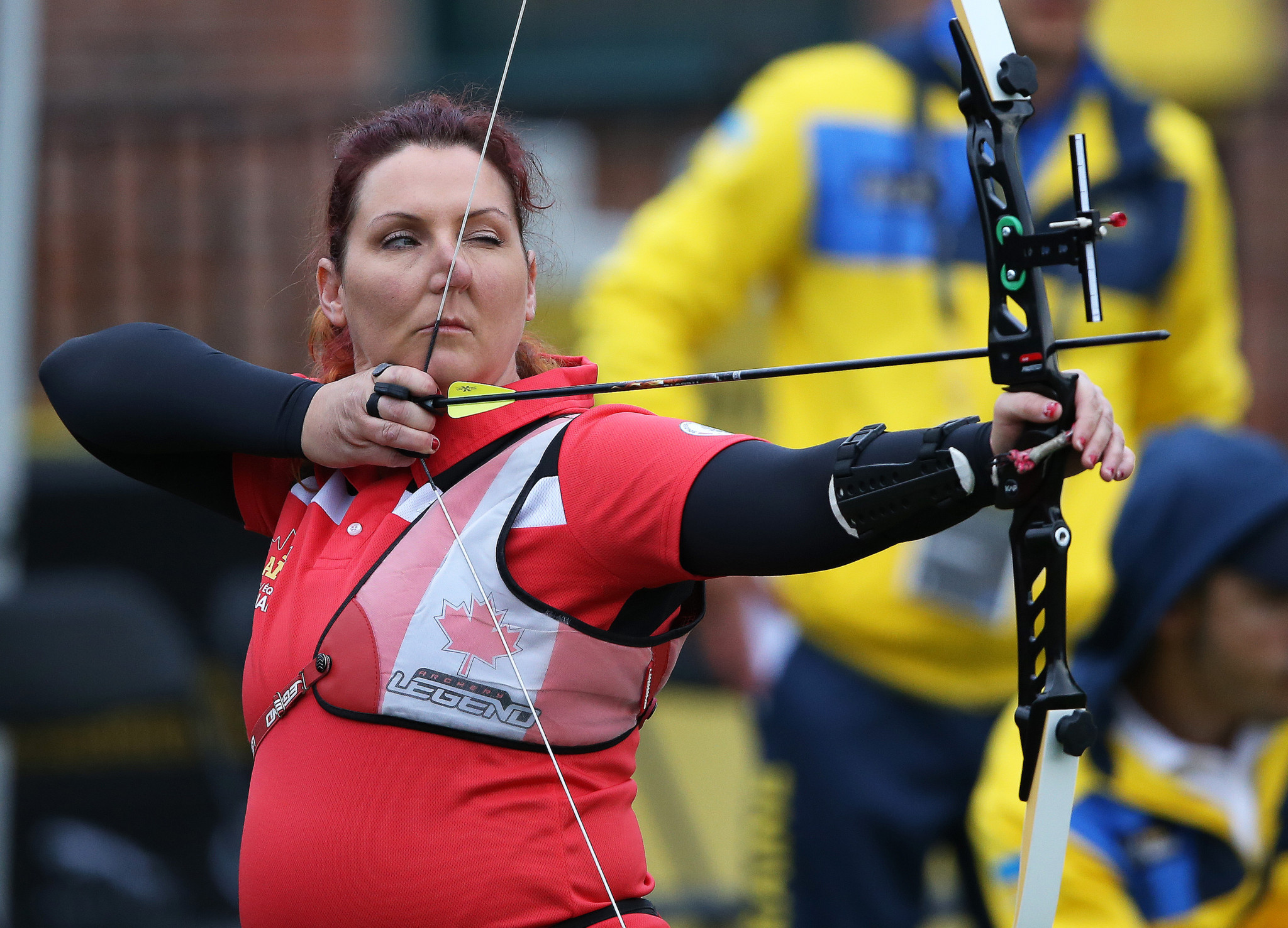 Elizabeth Newman claimed gold in the women's novice recurve final ©Getty Images