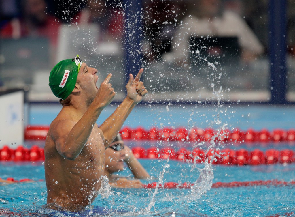 Chad Le Clos, pictured earlier this year, won his second gold today at the All-African Games ©Getty Images