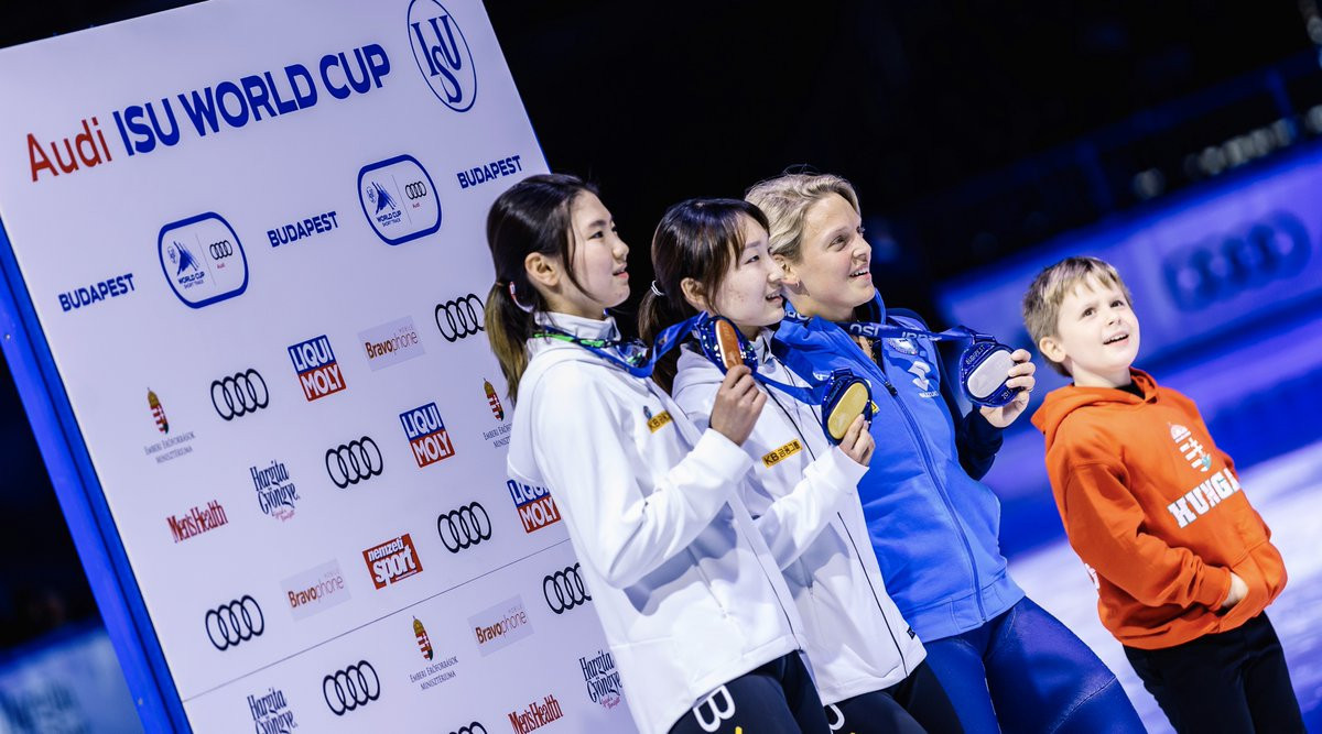 South Korea’s golden girl Choi Min Jeong wins twice at World Cup Short Track in Budapest