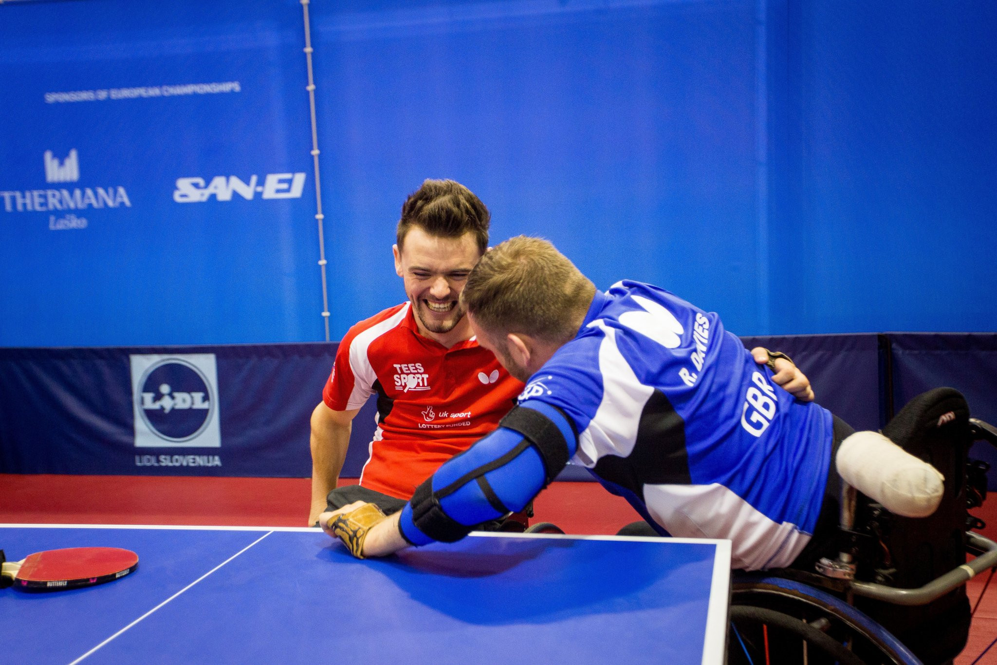 Rio 2016 Paralympic champion Rob Davies retained his men’s class one singles title today ©GB Para Table Tennis / Twitter