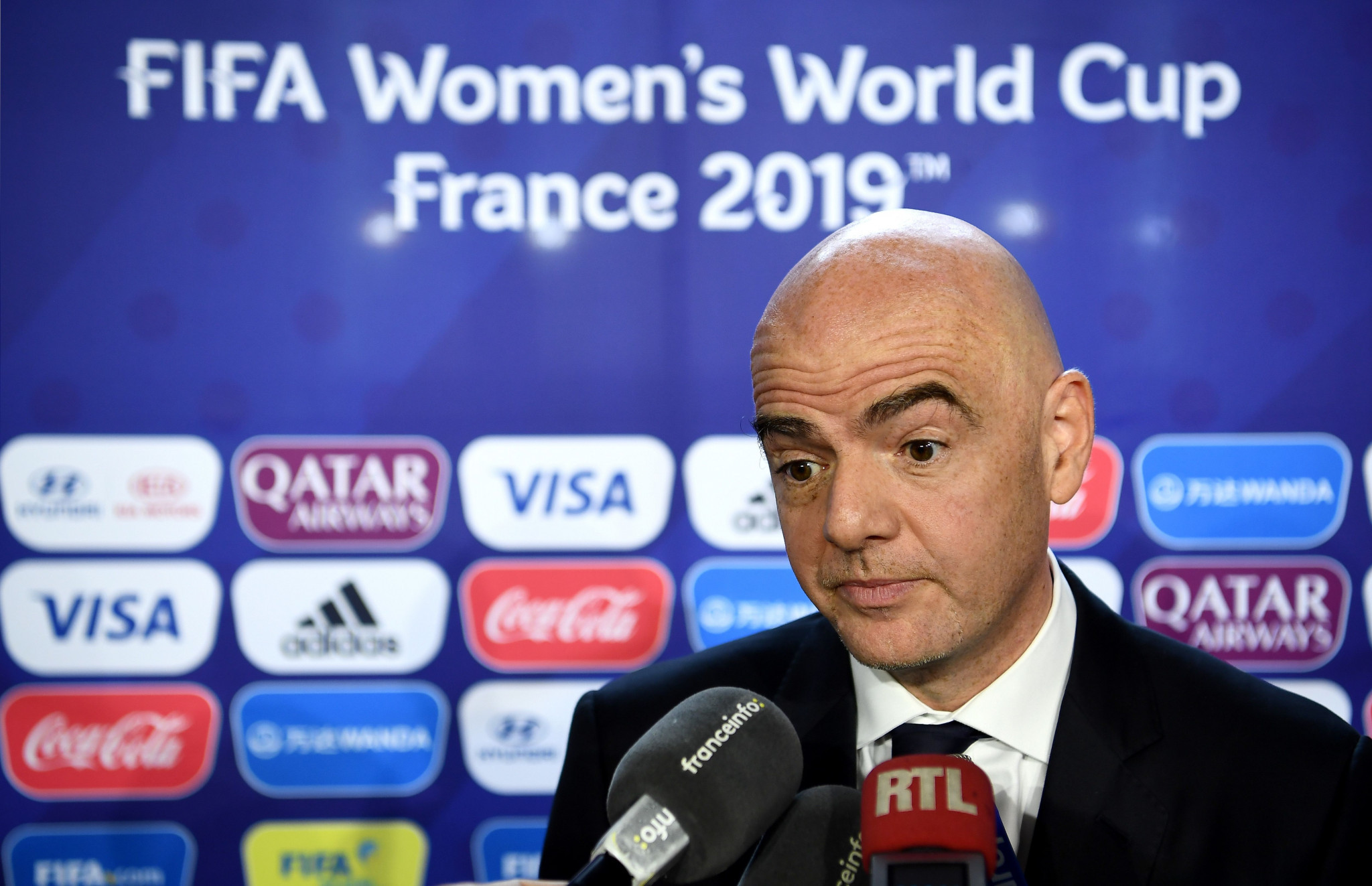 FIFA President Gianni Infantino has been accused of rushing the implementation of VAR ©Getty Images