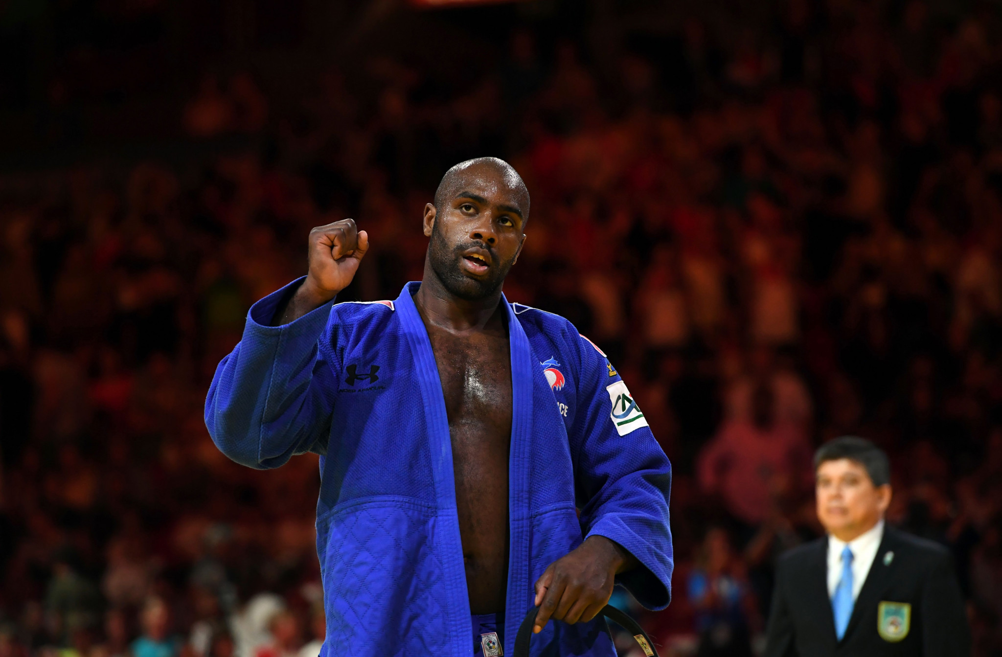 World champion Teddy Riner maintained his winning streak in Zagreb ©Getty Images