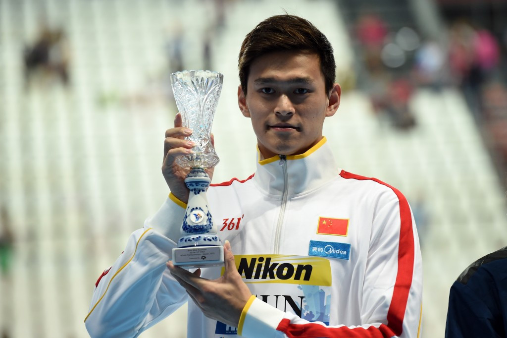 China top final 2015 World Aquatics Championships medals table despite Sun Yang no-show