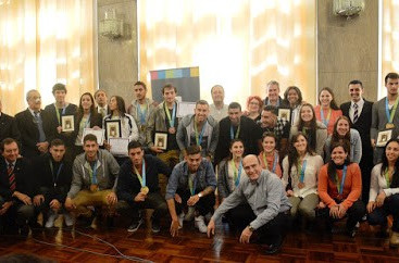 Uruguayan Pan American Games medal winners honoured in ceremony in Montevideo