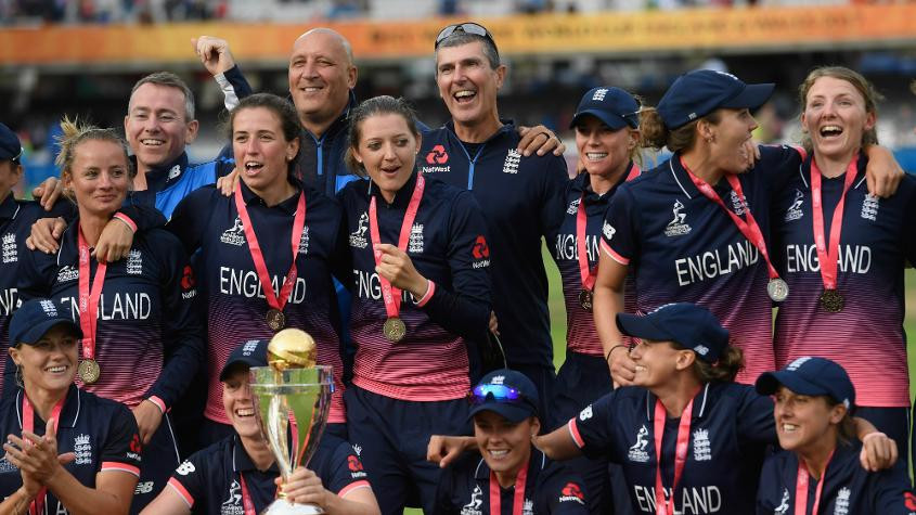 Women's World Cup winners England have usurped Australia as the number one team in the world ©ICC