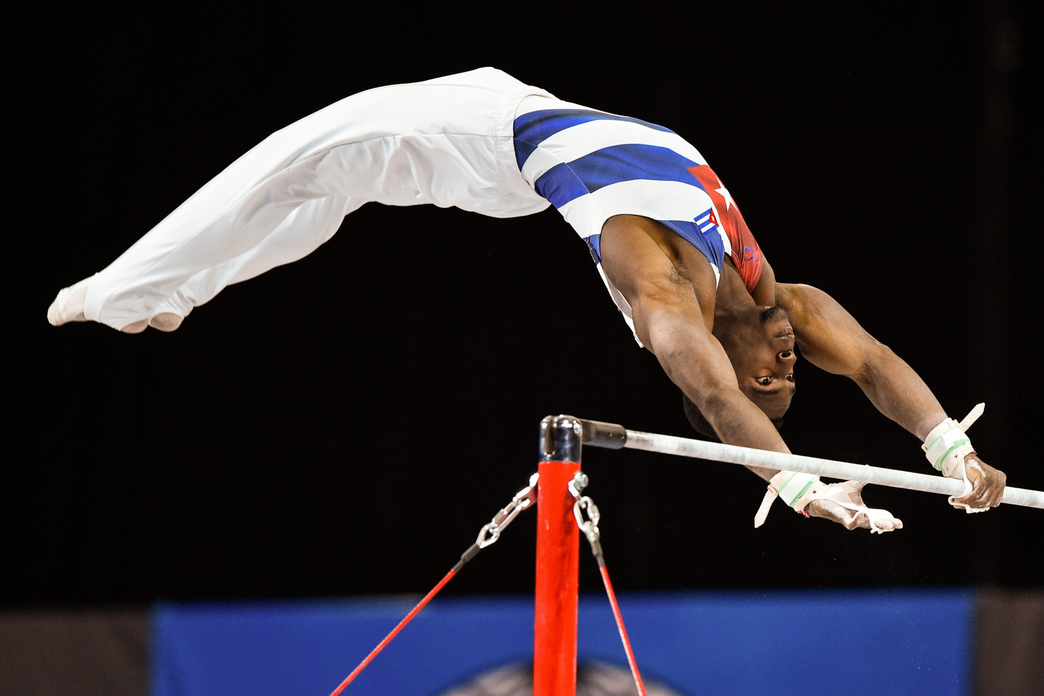 Cuba's Manrique Larduet qualified in top spot in the all-around standings as men's qualification came to a close ©Getty Images