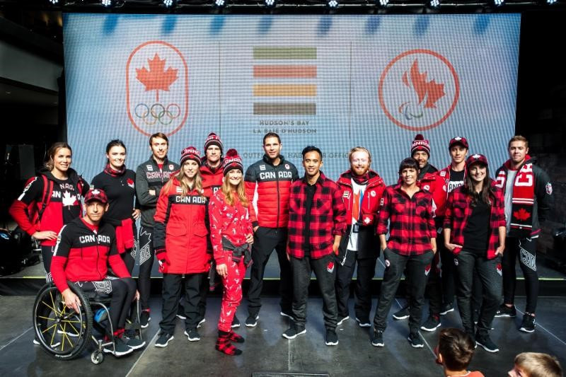 Hudson’s Bay has unveiled the clothing Canada’s Olympic and Paralympic athletes will wear at Pyeongchang 2018 ©Canadian Olympic Committee