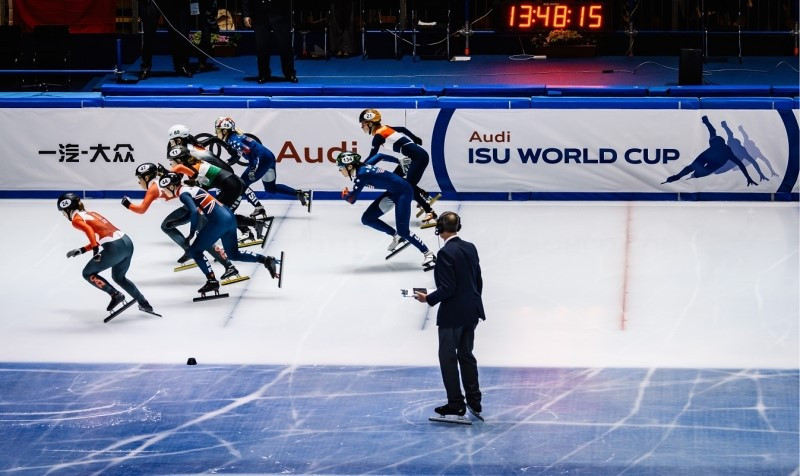 The International Skating Union World Cup Short Track Speed Skating series is due to resume in Dutch city Dordrecht tomorrow ©ISU