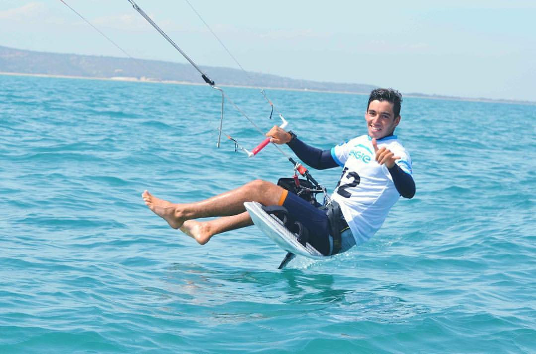 Axel Mazella leads after the opening day of competition ©IKA KiteFoil Gold Cup