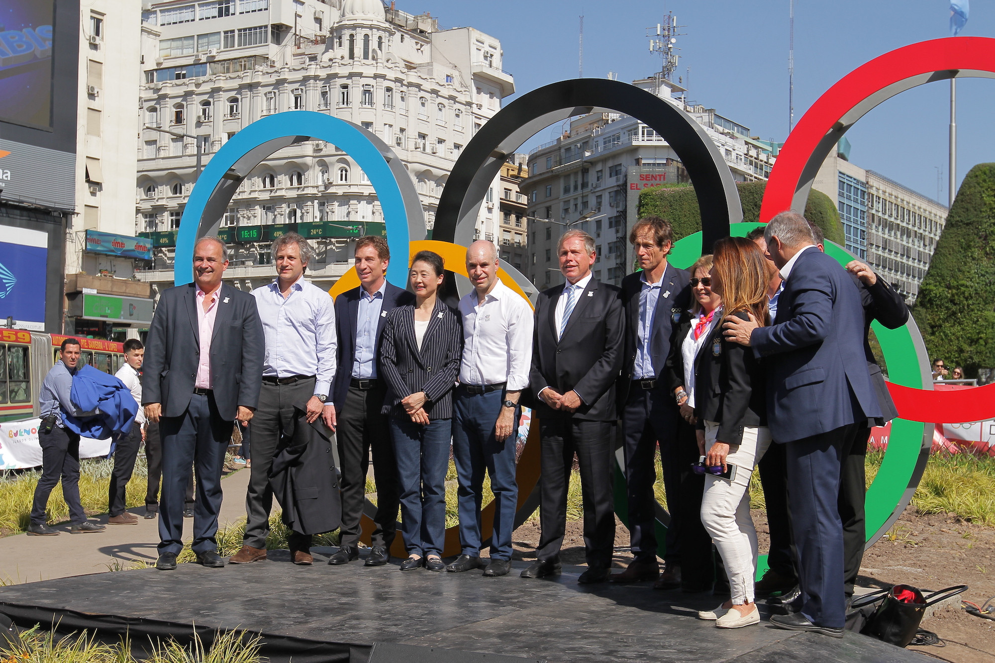 Buenos Aires Mayor joins athletes to mark one-year-to-go celebrations until Summer Youth Olympic Games