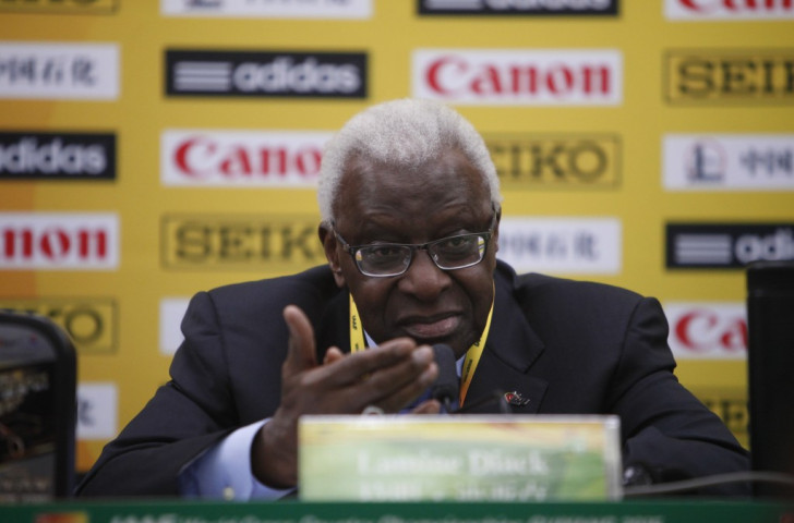 Lamine Diack, pictured at the World Cross Country Championships,  has defended the IAAF decision to award the 2021 World Championships to Eugene ©Getty Images