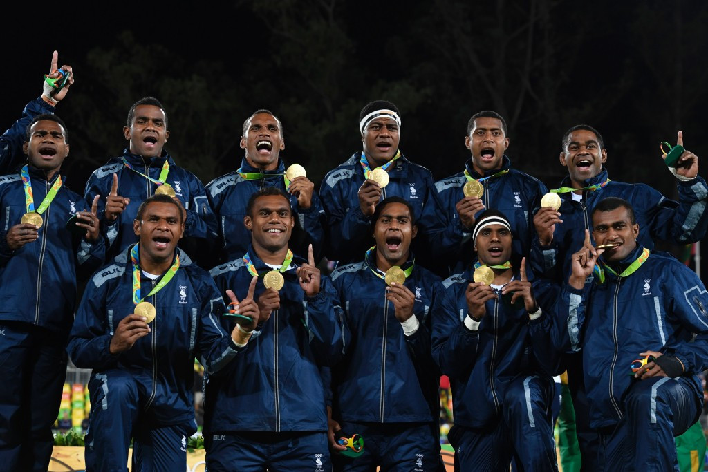 Fiji's rugby sevens team won the country's first Olympic medal at Rio 2016, claiming gold ©Getty Images
