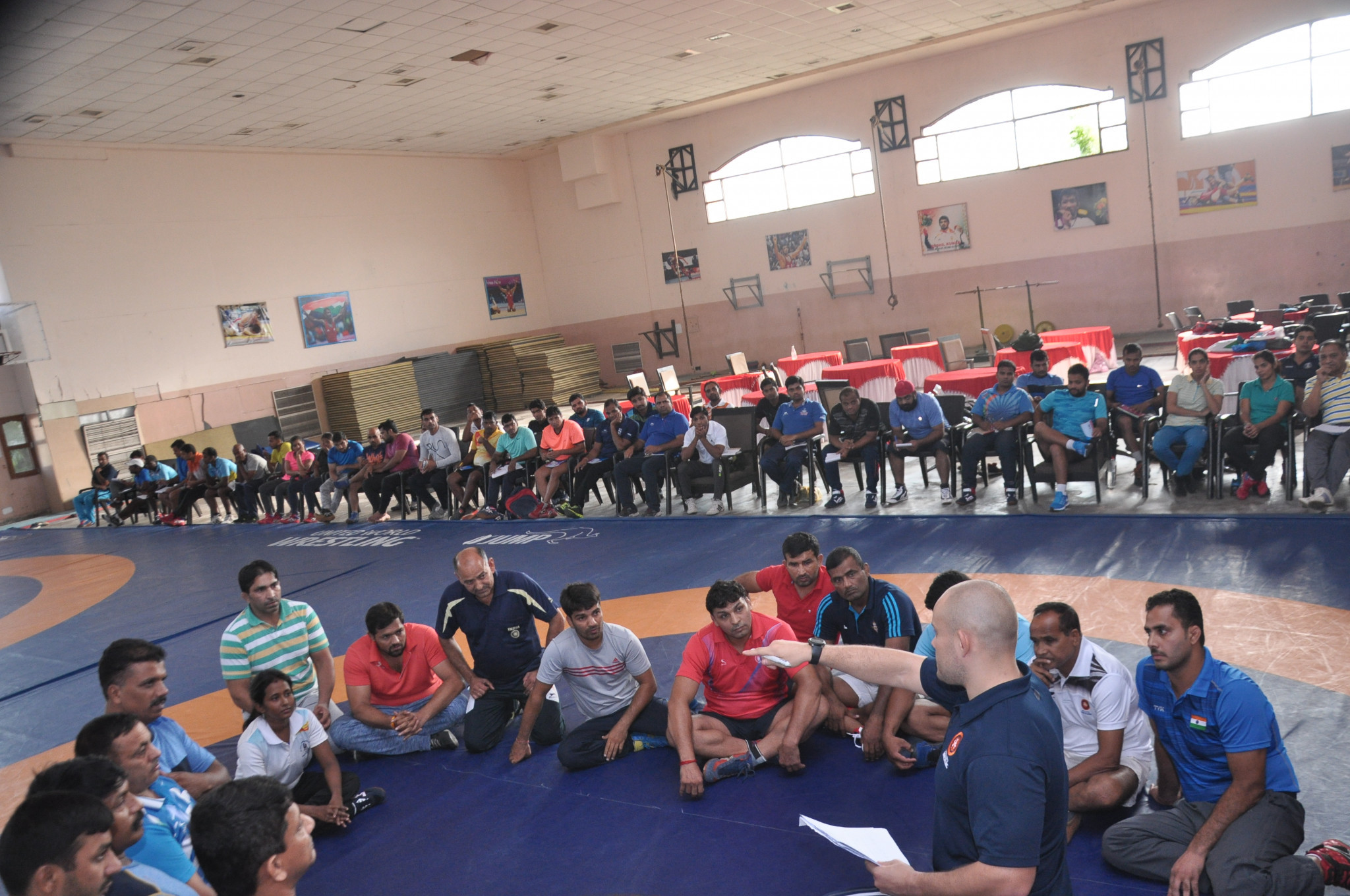 United World Wrestling deliver coaching course in India