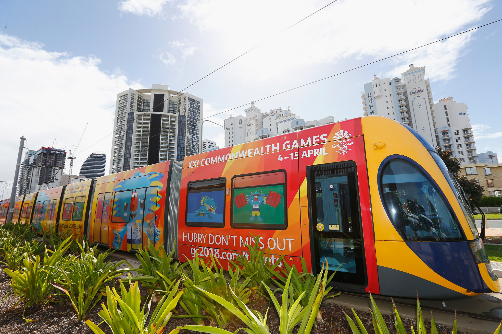 Gold Coast 2018 are steering the public towards public transport at the Games to avoid traffic ©Getty Images