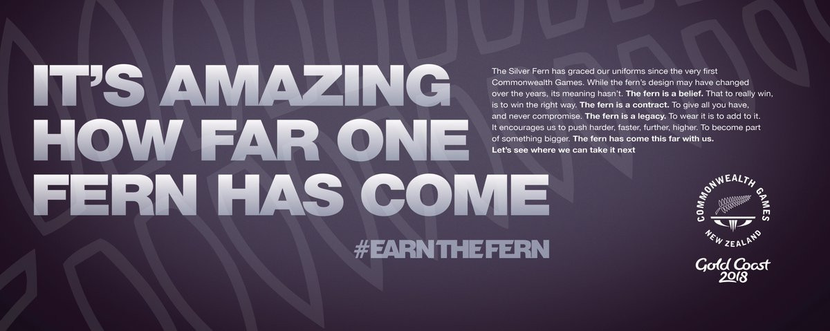 New Zealand have launched the "Earn the Fern" campaign to boost support prior to the Gold Coast 2018 Commonwealth Games ©NZ Olympics