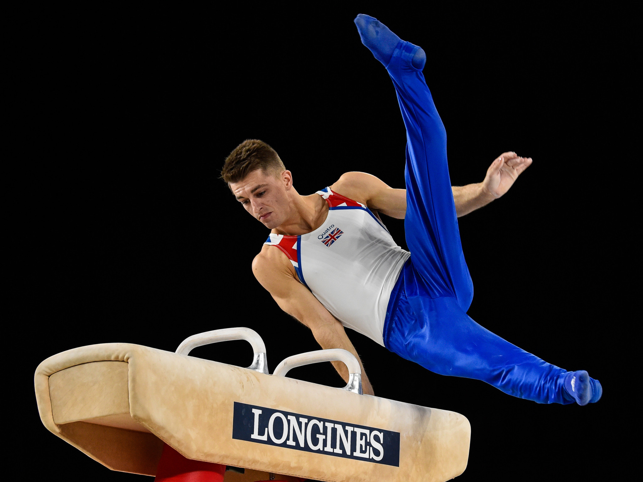 Britain's Max Whitlock reigned supreme on the pommel horse ©Getty Images
