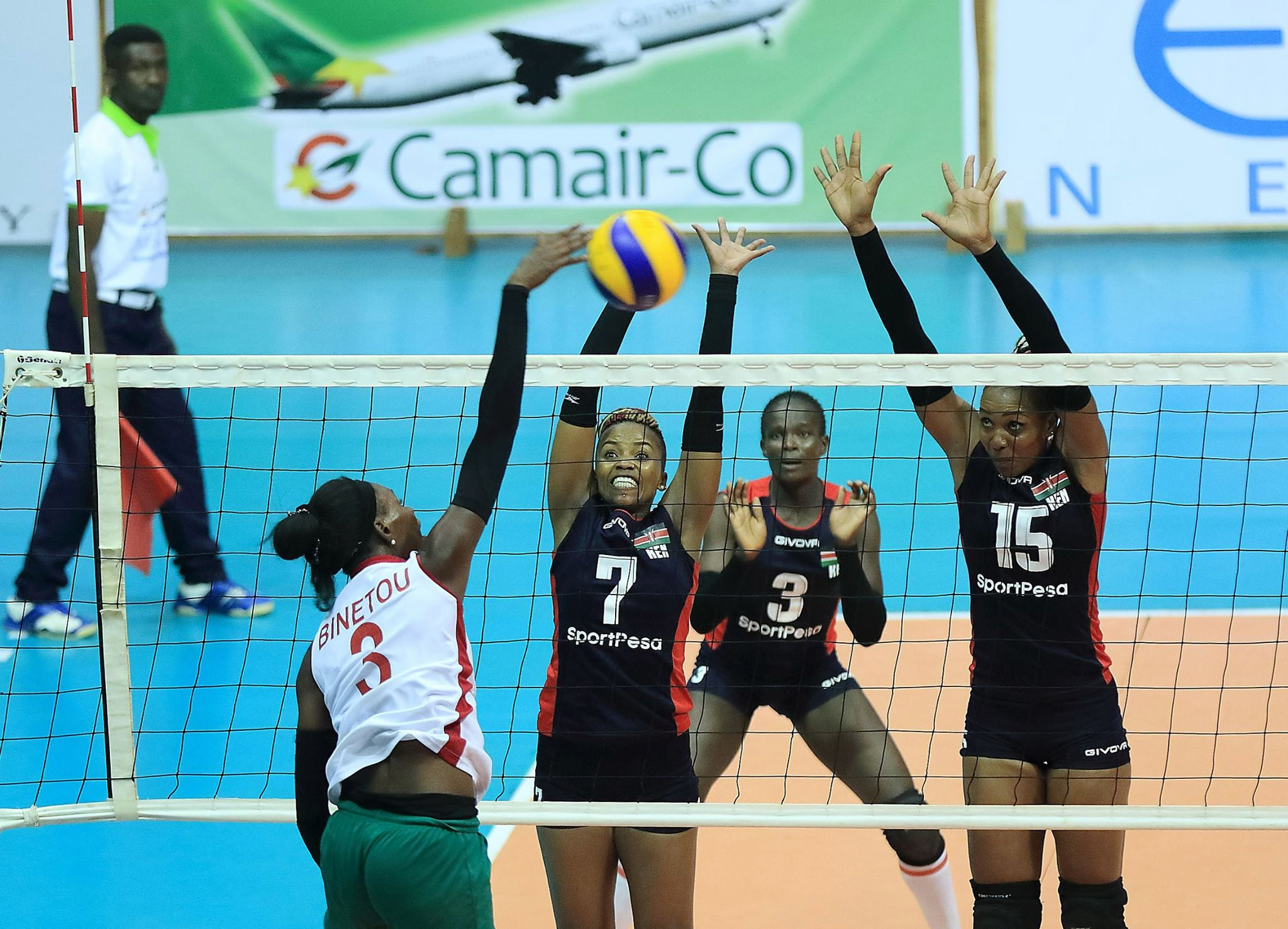 Holders record second consecutive straight sets win at African Women's Volleyball Championship