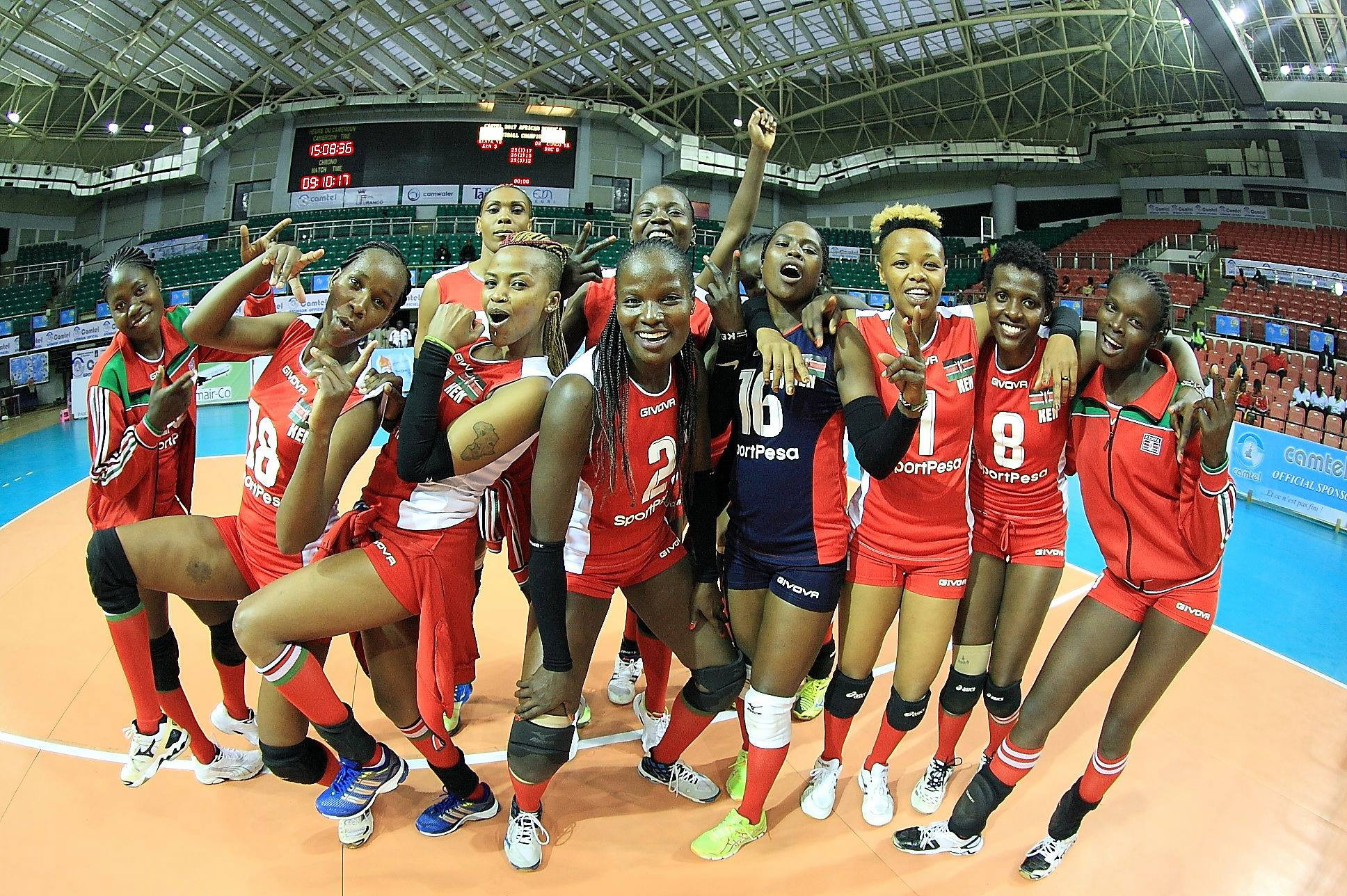 Kenya earned a straightforward victory to secure a semi-final spot ©CAVB