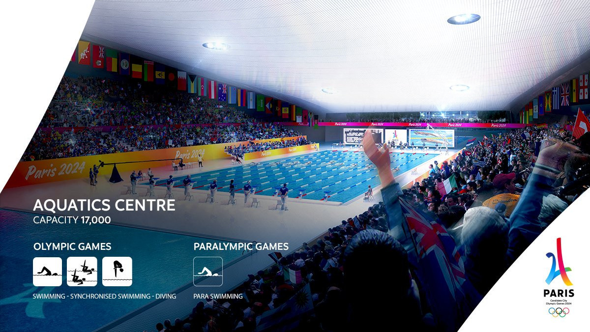 The Aquatics Centre in St Denis is one of the only new venues being built for Paris 2024 ©Paris 2024