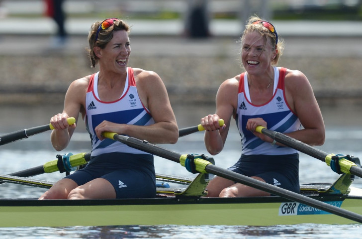 Anna Watkins (right), is following the route taken by her fellow London 2012 gold medallist Katherine Grainger and seeking a return for Rio 2016 after taking time out  ©Getty Images