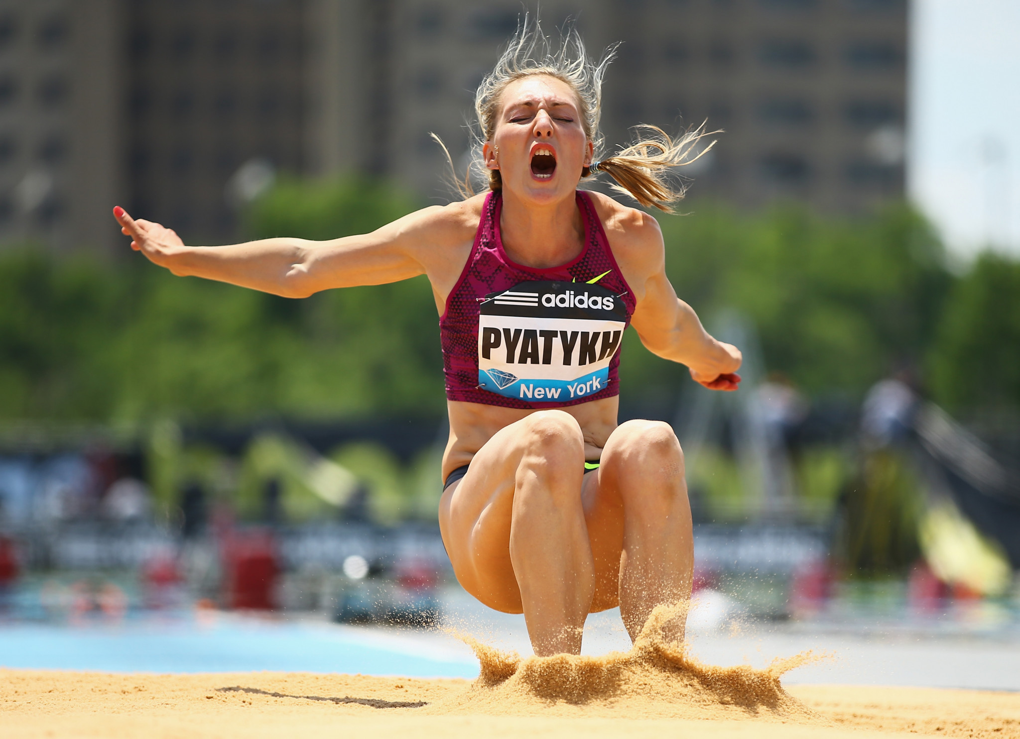 Russian triple jumper Anna Pyatykh was given a four-year doping ban by the CAS ©Getty Images
