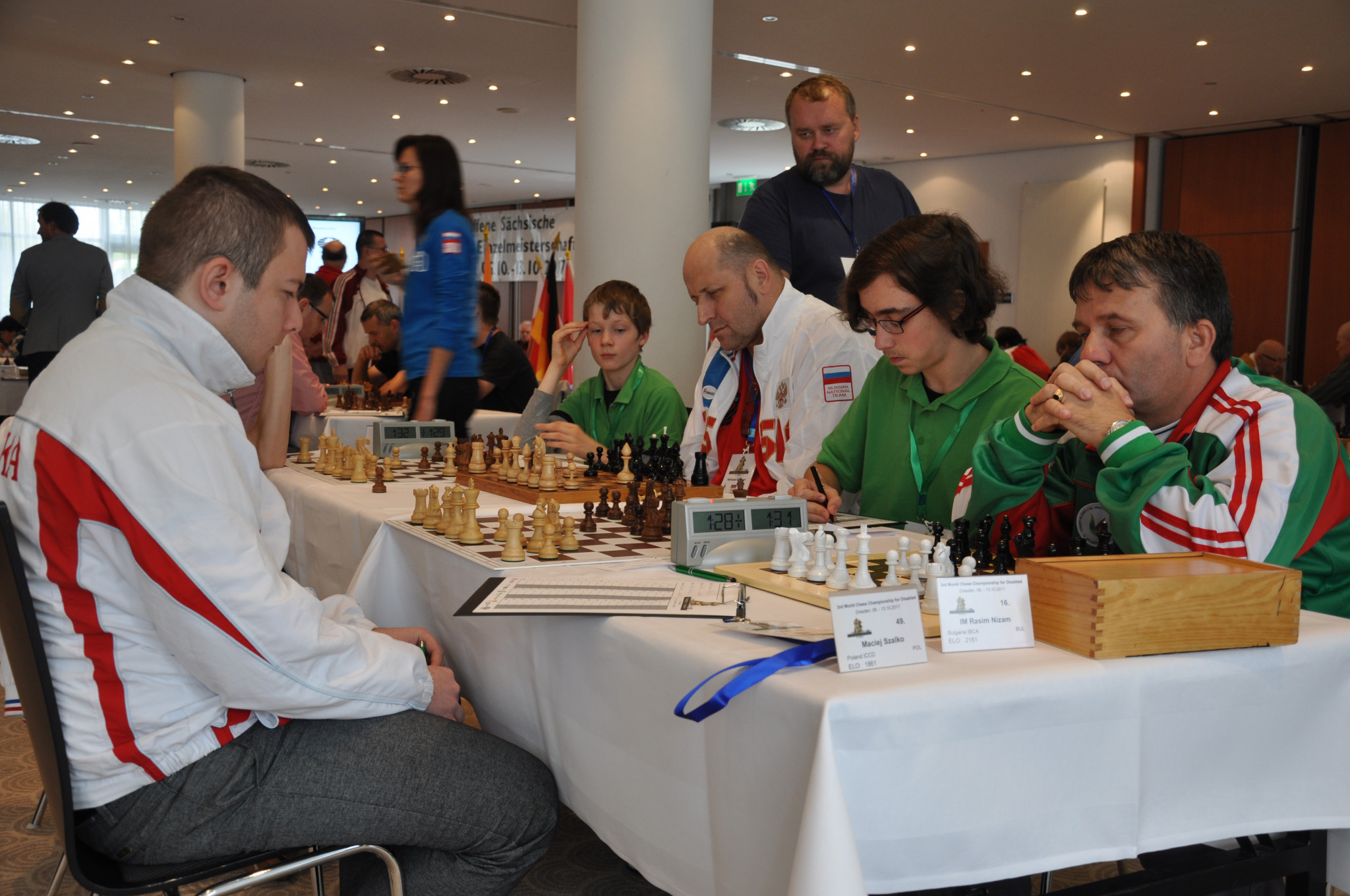 Action is taking place at the Wyndham Garden Dresden hotel ©World Chess Championship for the Disabled