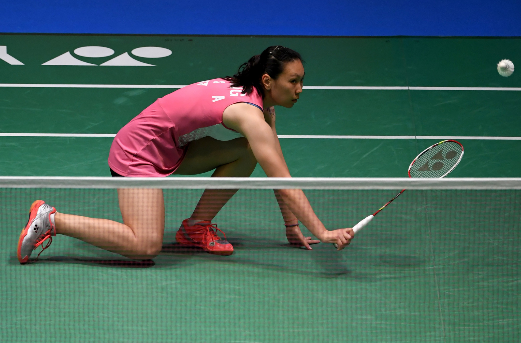 Beiwen Zhang booked her place in the last eight of the women's event ©Getty Images