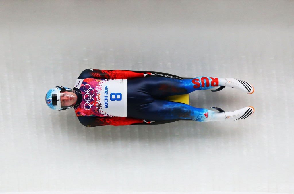 Semen Pavlichenko used the Techmash runners when winning his second race of the International Luge Federation World Cup season early this year at Sigulda in Latvia ©Getty Images