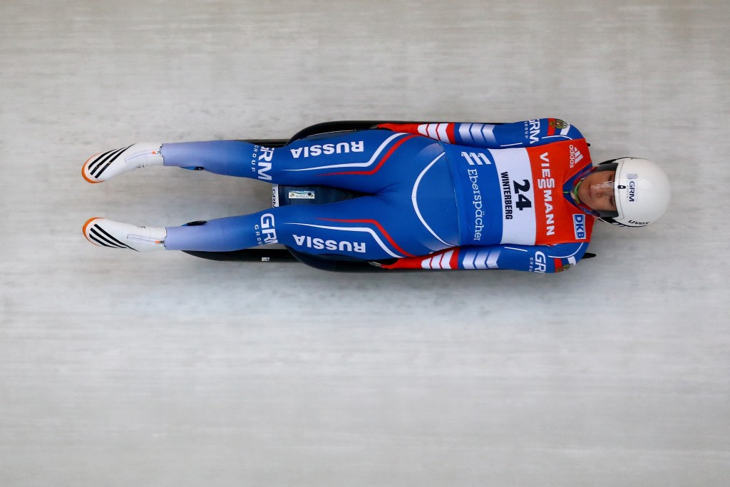 Russia's Tatyana Ivanova won the women's sprint event at the International Luge Federation World Cup in Latvia earlier this year ©Getty Images