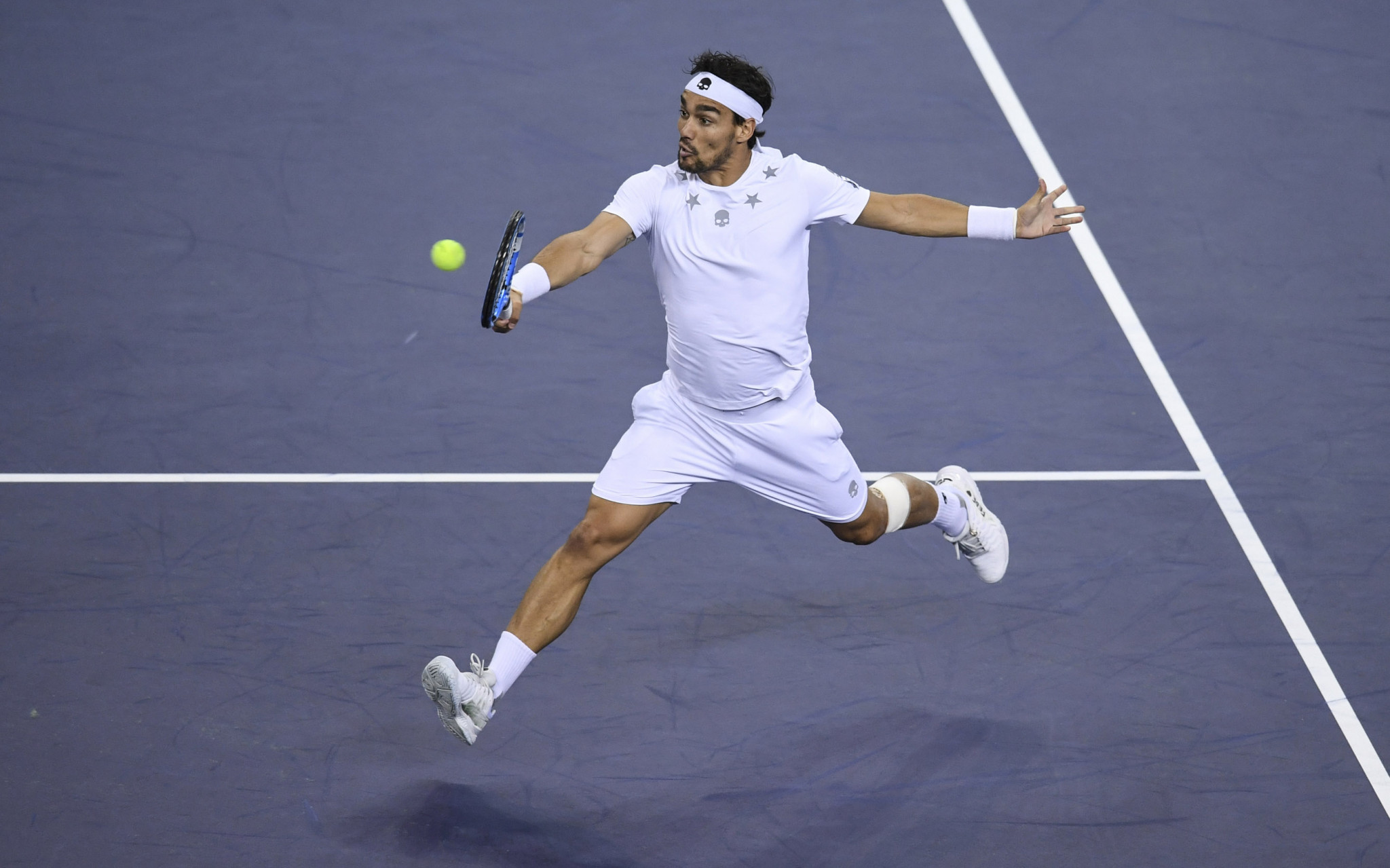 Penalties will be cut if Fabio  Fognini stays clean at the next two Grand Slam seasons ©Getty Images