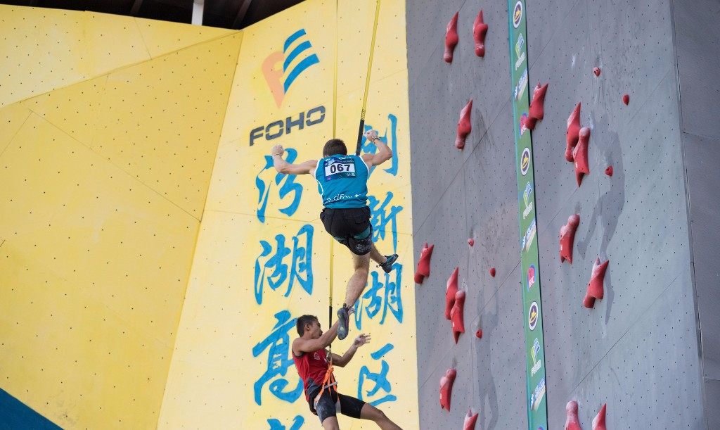 Russia's Aleksandr Shikov is expected to be among the medal winners in Xiamen this weekend ©IFSC