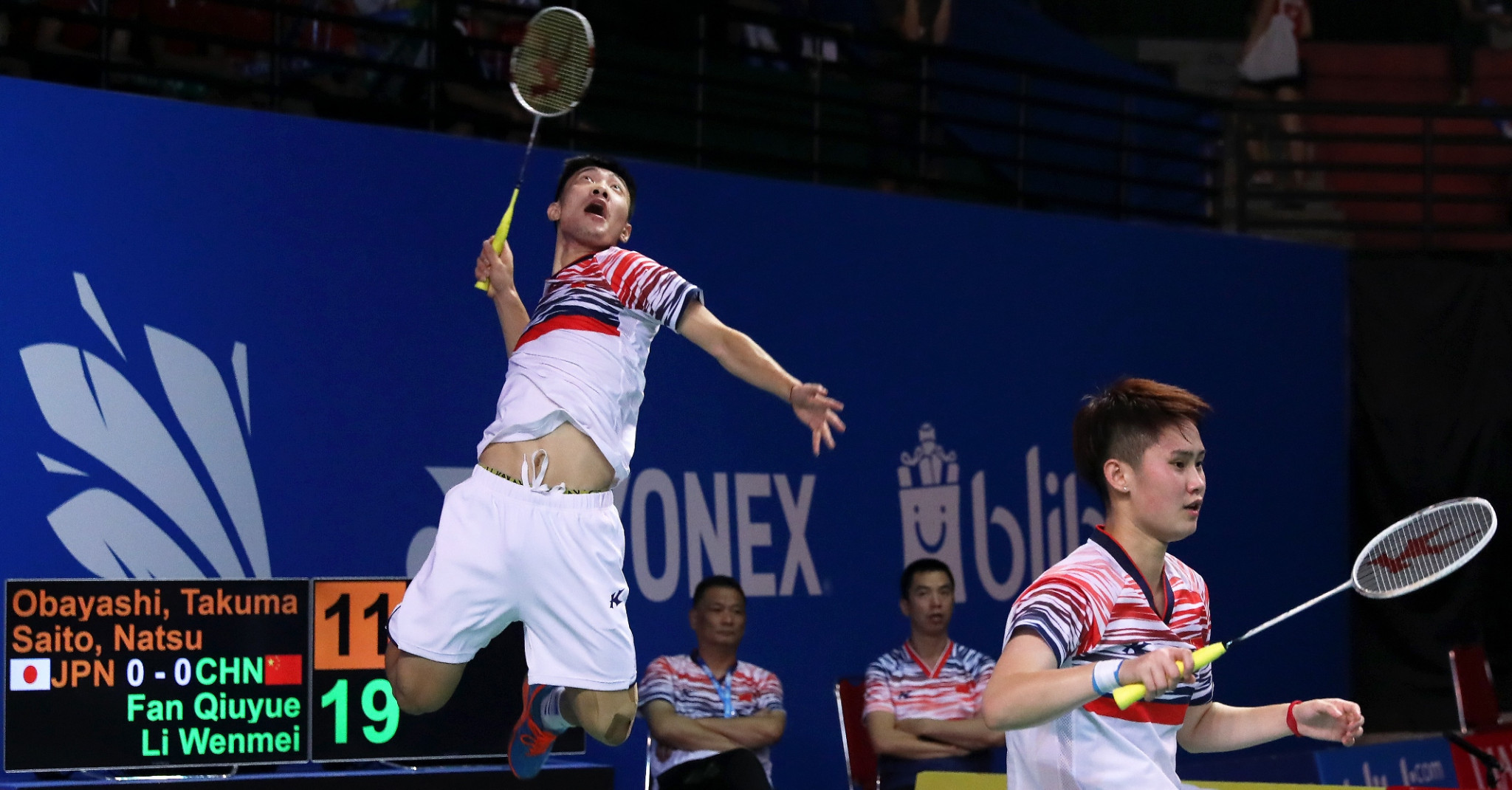 Fan Qiuyue and Li Wenmei won as China progressed to the final ©BWF