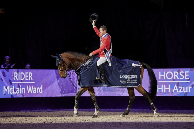 The United States’ McLain Ward is the reigning FEI World Cup Jumping champion ©FEI/Liz Gregg