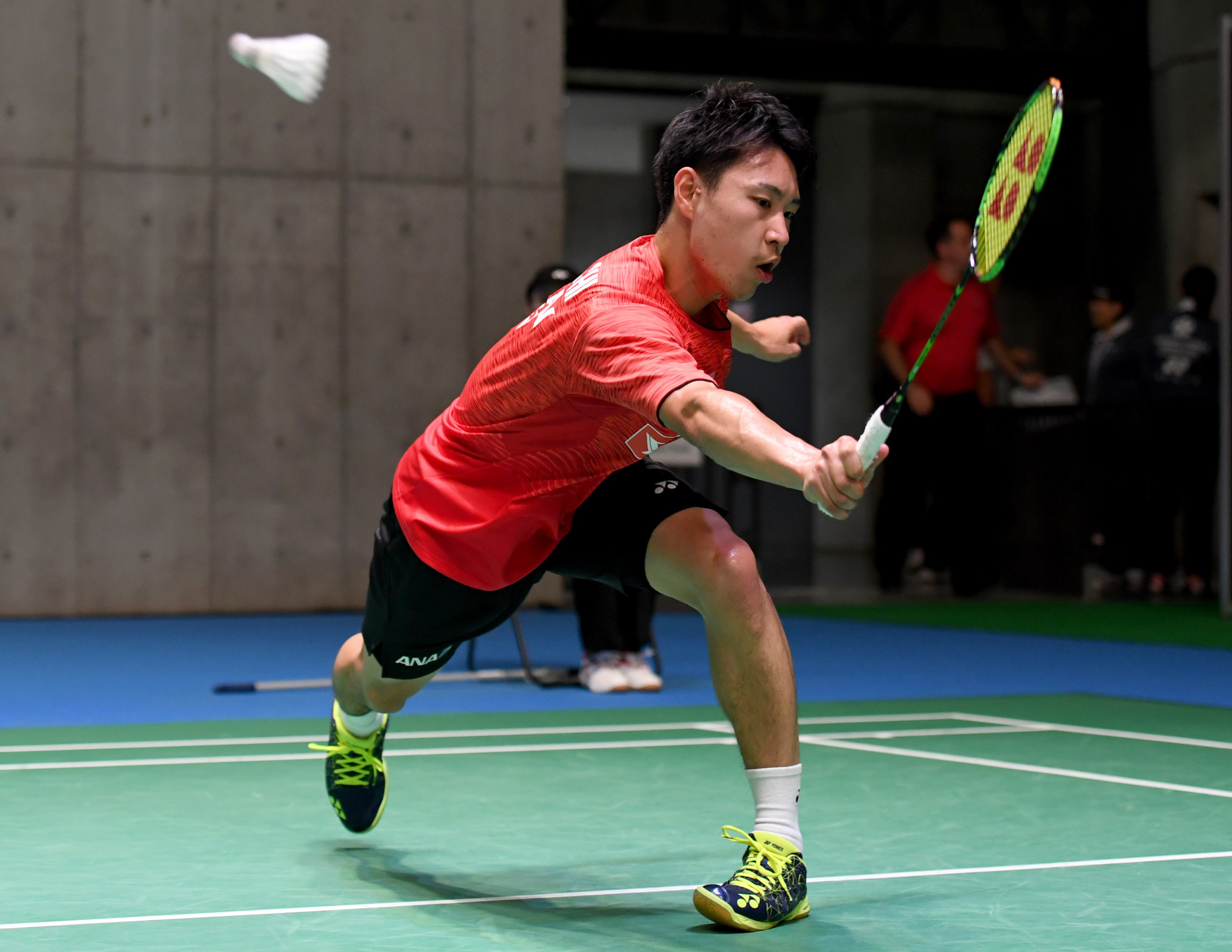 Yu Igarashi, pictured, upset favourite Tzu Wei Wang to reach the men's singles final ©Getty Images