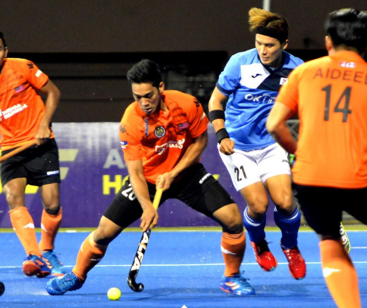Malaysia surged to the summit of Pool B at the men's Asia Hockey Cup as they claimed an impressive 2-1 victory over defending champions South Korea ©Asian Hockey Federation