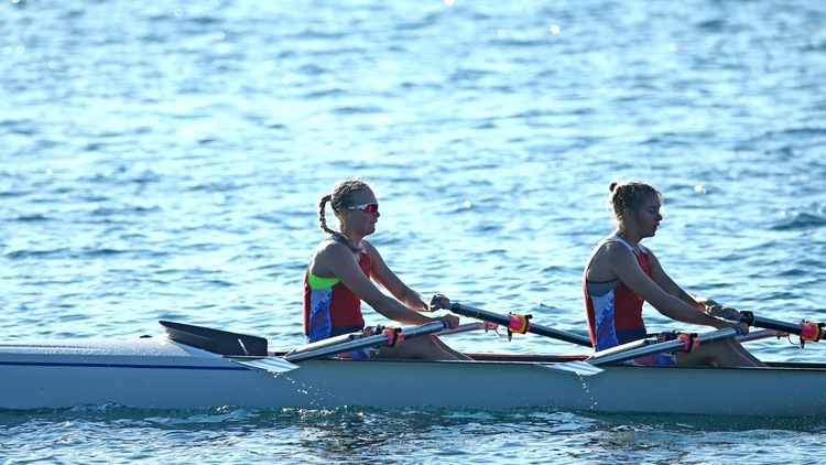 Action continued in the World Rowing Coastal Championships on Lake Geneva today ©FISA