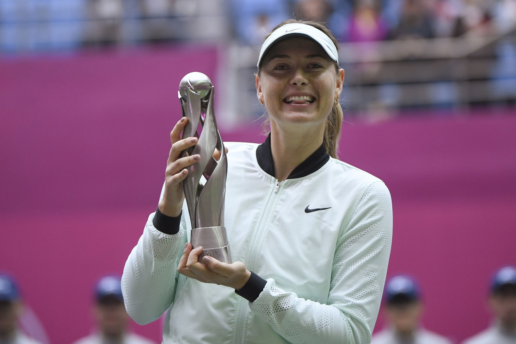 Sharapova claims first tournament victory since return from drugs ban
