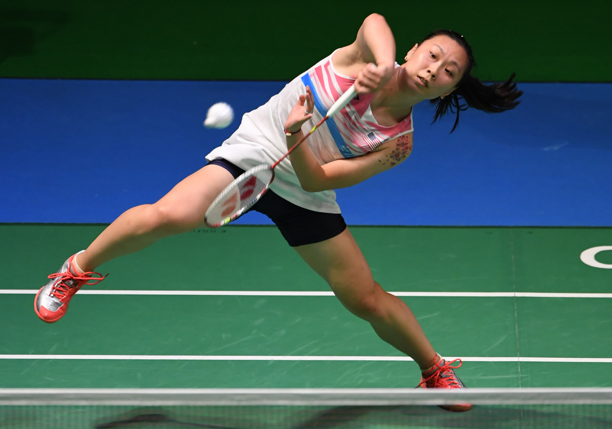 Beiwen Zhang won the women's singles final ©Getty Images