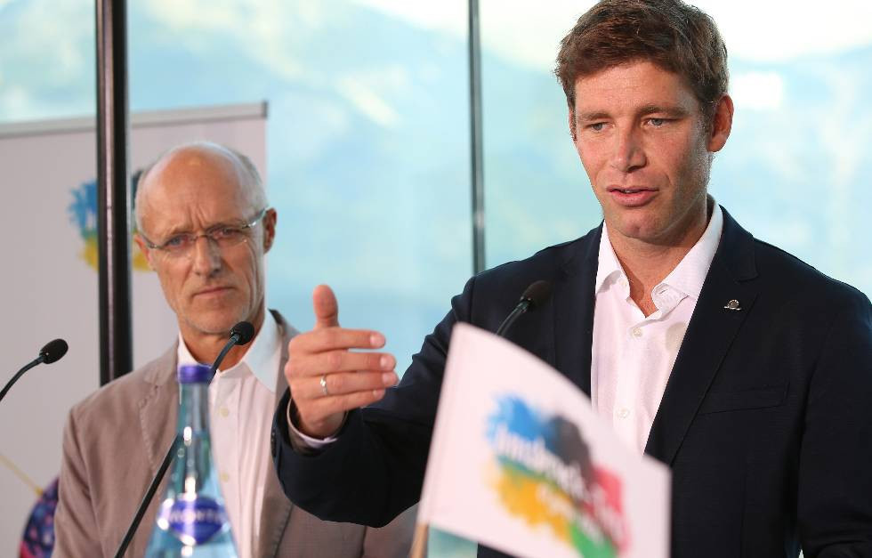 Olympic gold medallist Benjamin Raich was among those backing Innsbruck 2026 ©ÖOC