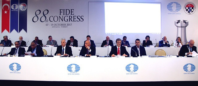 The FIDE Congress took place in Antalya ©FIDE