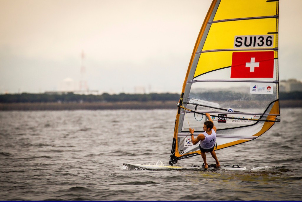 Mateo Sanz Lanz of Switzerland won both of the two RS:X races held today ©World Sailing