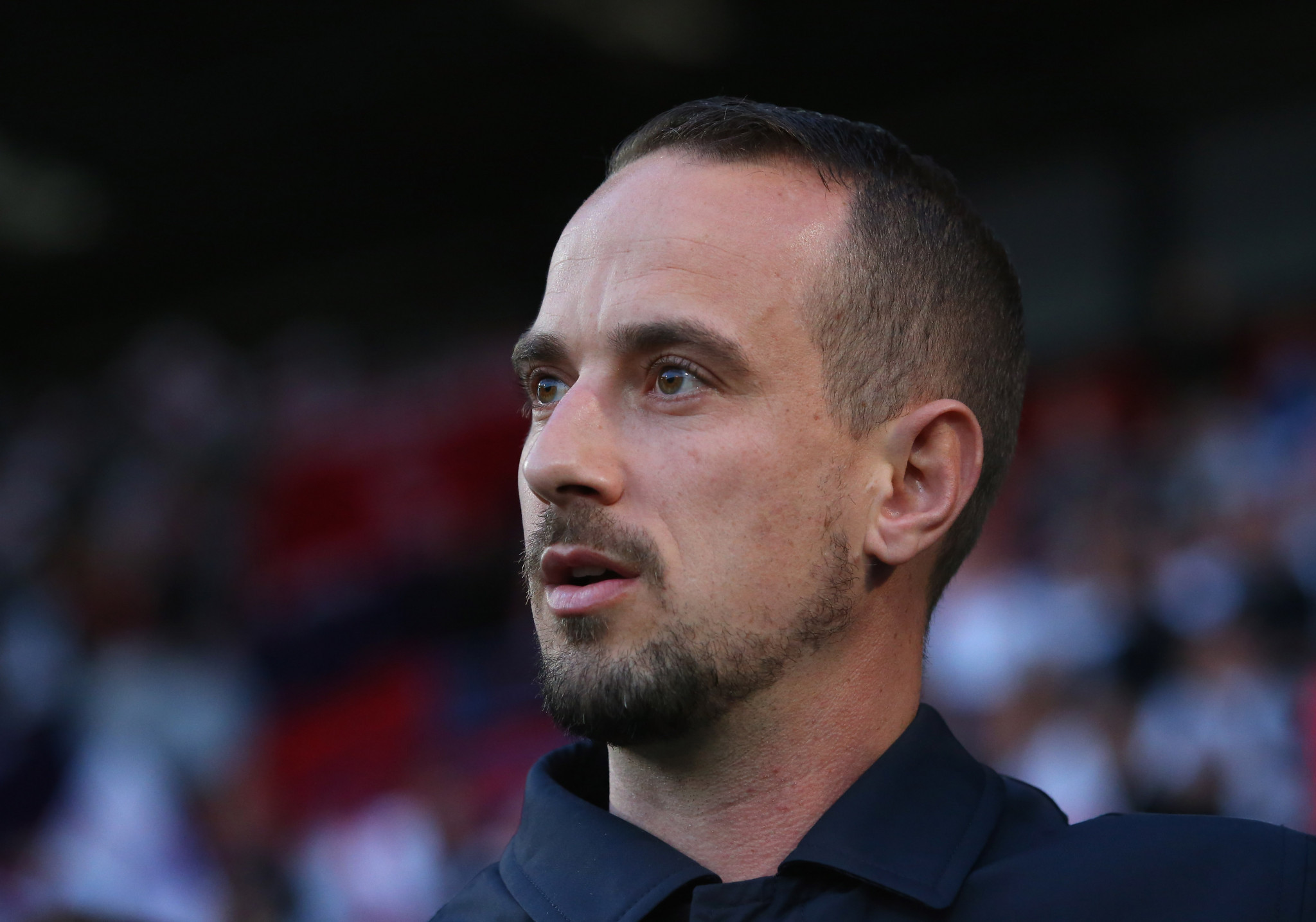 Former England’s women’s team manager Mark Sampson has been found guilty of "ill-judged attempts at humour" ©Getty Images