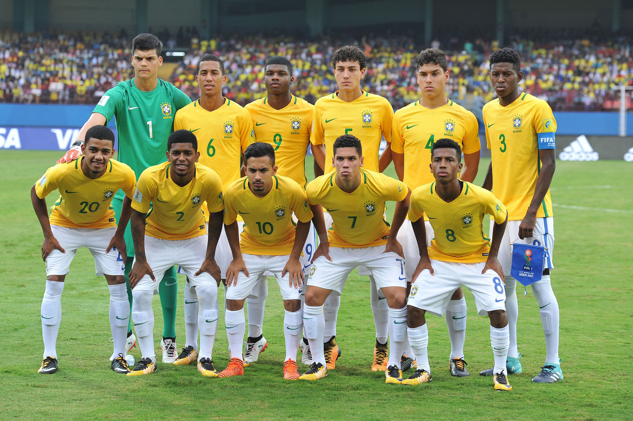 Brazil's Under-17s set up a mouth-watering last eight FIFA World Cup clash with Germany after defeating Honduras 3-0 ©Getty Images