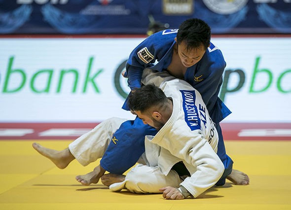 Japan's Taigo Sugimoto prevailed in the men's under 60kg category ©IJF