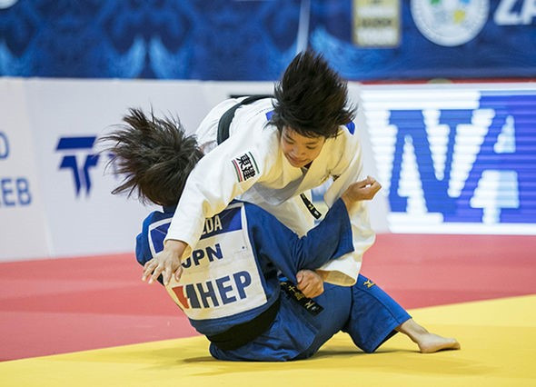 Uta Abe was one of Japan's two female gold medallists on the second day of the IJF Junior World Championships, beating compatriot Chishima Maeda in the under 52 kilograms final ©IJF