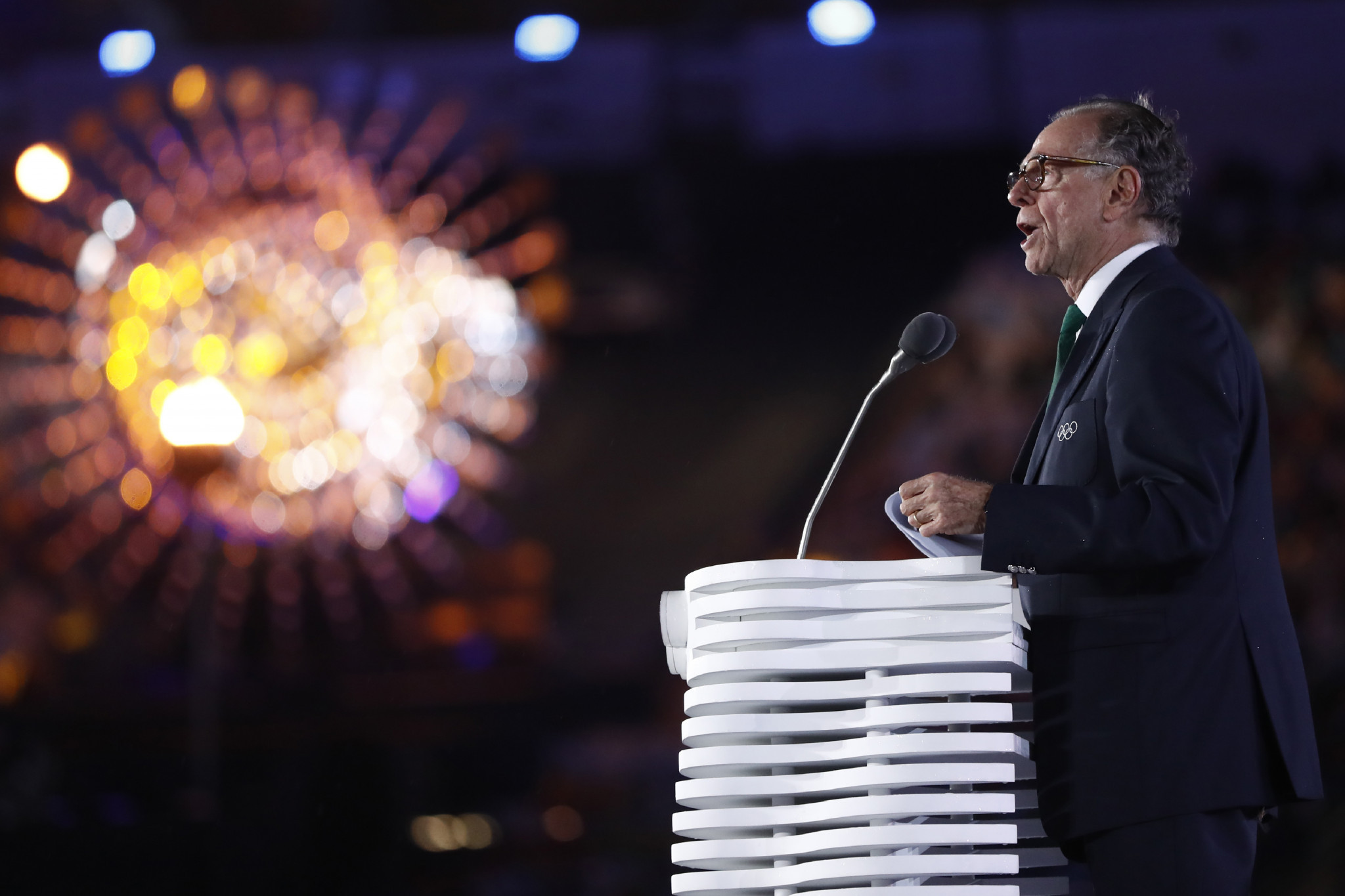 Carlos Nuzman pictured speaking at the Closing Ceremony of the Rio 2016 Olympic Games ©Getty Images