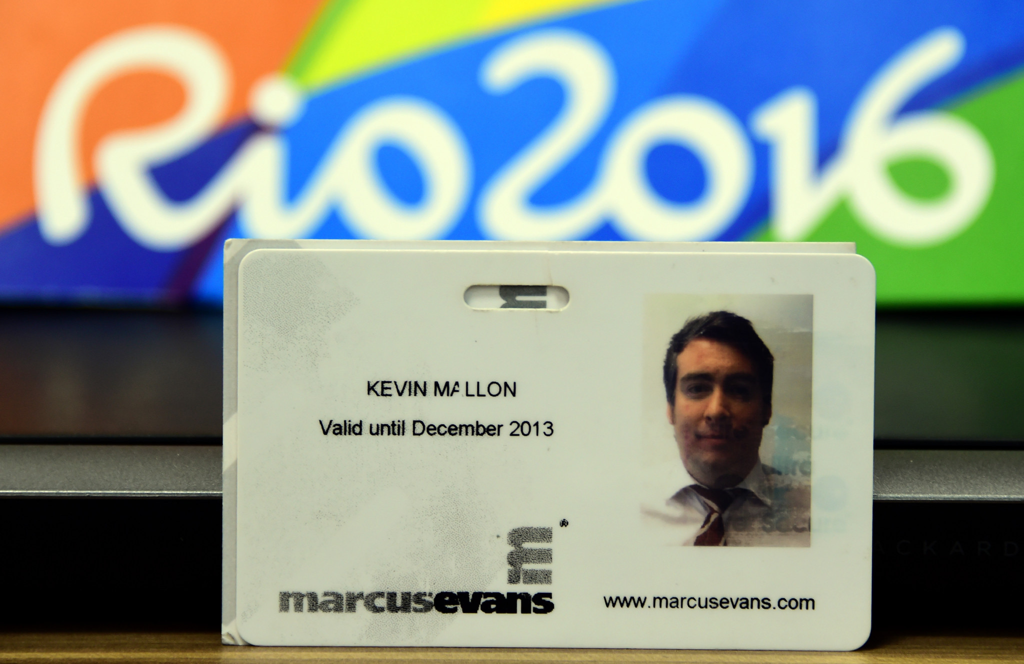 A business ID card belonging to Kevin Mallon of THG Sports ©Getty Images